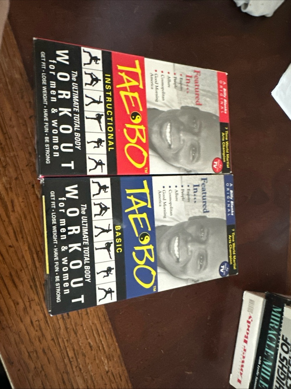 Workout VHS Set – Black, Red & Blue